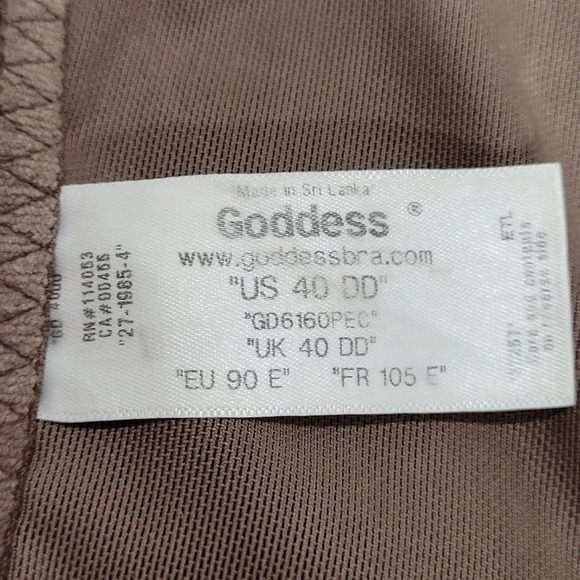 Goddess GD6160 6160 Goddess Kayla Banded Underwire Bra 40DD US & UK Animal - Picture 4 of 6